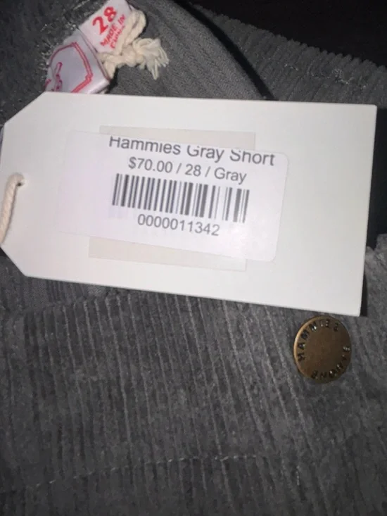 Hammies corduroy shorts size 28 NWT - Picture 8 of 9